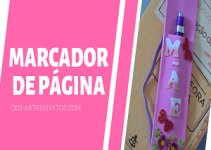 Como Criar um Marcador de Página para o Dia das Mães com Porta Caneta